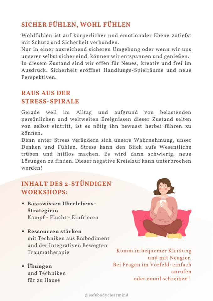 Workshop für Frauen - mit Stress umgehen